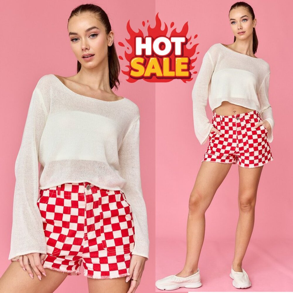 Lila Light Weight Knit Top | Women's White Sweater | Fall Fashion